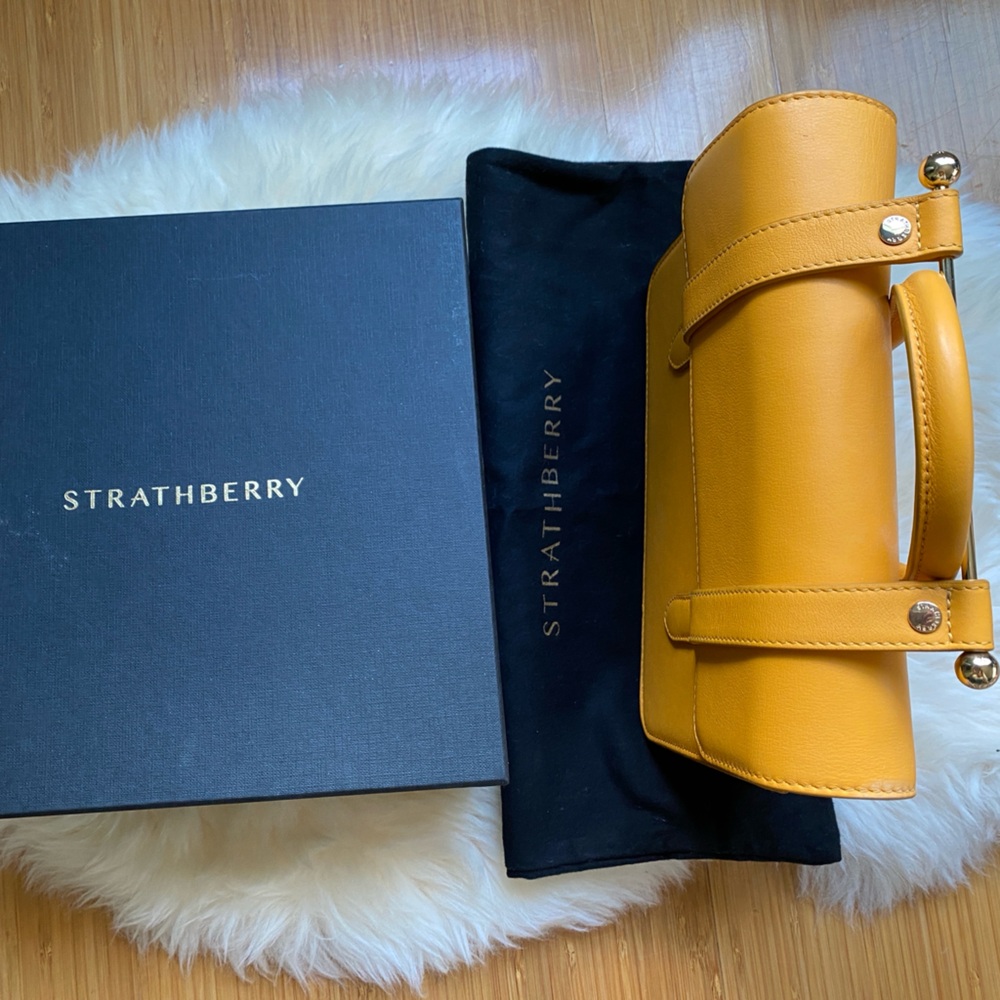 Strathberry MC Nano in Blossom Yellow w/ original box& dust bag - Picture 2 of 15